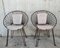 Mid-Century Hoop Stühle mit geflochtenen Sitzen und Rückenlehnen, 2er Set 5