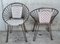 Mid-Century Hoop Chairs with Caned Seats and Backs, Set of 2 6