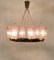 Mid-Century Brass & Glass Chandelier from Rupert Nikoll, 1950s, Image 13