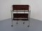 Vintage Optic Rosewood Pressalit Tea Cart, 1970s 7