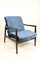 Navy Blue Armchair by Edmund Homa, 1970s, Image 1