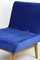 Blue Velvet Lounge Chair, 1970s, Image 5