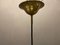 Lámpara colgante italiana de vidrio satinado, años 70, Imagen 3