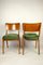 Chaises de Salle à Manger Vertes, 1970s, Set de 2 3