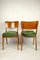 Green Dining Chairs, 1970s, Set of 2 3