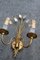 French Crystal and Gilt Metal Sconces, 1970s, Set of 2, Image 3