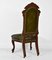 Victorian Walnut and Leather Button Side Chair, Image 6