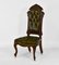 Victorian Walnut and Leather Button Side Chair, Image 1