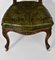Victorian Walnut and Leather Button Side Chair, Image 4