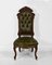 Victorian Walnut and Leather Button Side Chair, Image 5