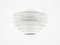 Grande Lampe Verona Blanche par Svend Middelboe pour Nordisk Solar 4