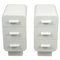 Czech Art Deco White Bedside Tables, 1930s, Set of 2 1