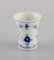 Blaue Geriffelte Vase und Vier Eierbecher von Bing & Grøndahl, 1920er, 5er Set 3