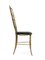 Italienischer Stuhl in Graublauem Sitz von Giuseppe Gaetano Descalzi für Chiavari 3