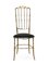 Italian Chair in Grey Blue Seat by Giuseppe Gaetano Descalzi for Chiavari 2