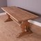 French Bleached Oak Trestle Table 5