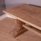 French Bleached Oak Trestle Table 4