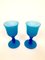 Mid-Century Wine Goblets in Turquoise and White Murano Glass by Carlo Moretti, Set of 6, Image 5