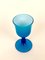 Copas de vino Mid-Century de cristal de Murano turquesa y blanco de Carlo Moretti. Juego de 6, Imagen 6