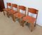 Elm and Leather Chairs and Leather from Maison Regain, 1960s, Set of 4, Image 3