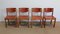 Stühle aus Ulmenholz & Leder & Leder von Maison Regain, 1960er, 4er Set 1