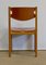 Elm and Leather Chairs and Leather from Maison Regain, 1960s, Set of 4 26