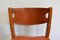 Elm and Leather Chairs and Leather from Maison Regain, 1960s, Set of 4 7