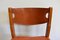 Elm and Leather Chairs and Leather from Maison Regain, 1960s, Set of 4, Image 7
