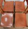 Elm and Leather Chairs and Leather from Maison Regain, 1960s, Set of 4 10