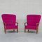 Fauteuils Romeo Mid-Century par Guillerme et Chambron, France, Set de 2 1