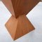 Mid-Century Geometric Wooden Side Table, Image 4