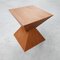 Mid-Century Geometric Wooden Side Table, Image 5