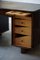 Large Danish Art Deco Freestanding Tambour Desk in Lacquered Beech, 1940s 2