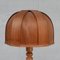 Mid-Century Pine Floor Lamp with Jacobsen Style Shade 8