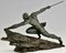 Pierre Le Faguays, Art Deco Sculpture, Athlete with Spear, Bronze 6