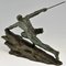 Pierre Le Faguays, Art Deco Skulptur, Athlet mit Speer, Bronze 7