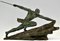 Pierre Le Faguays, Art Deco Sculpture, Athlete with Spear, Bronze 2