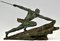 Pierre Le Faguays, Art Deco Sculpture, Athlete with Spear, Bronze, Image 2