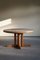 Mid-Century Brutalist Round Dining Table in Pine by Rainer Daumiller, 1970s 1