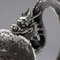 19th Century Chinese Export Solid Silver Dragon Bowl by Luen Wo, 1890 8