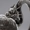 Chinesische Export Drachen Schale aus massivem Silber, 19. Jh. Von Luen Wo, 1890 8