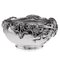 19th Century Japanese Meiji Period Solid Silver Massive Dragon Bowl, 1890 1