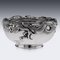 19th Century Japanese Meiji Period Solid Silver Massive Dragon Bowl, 1890, Image 3