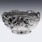 19th Century Japanese Meiji Period Solid Silver Massive Dragon Bowl, 1890 2