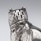 19th Century Victorian Solid Silver Cat & Dog, Salt & Pepper, London, 1876, Set of 2, Image 12