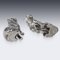 19th Century Victorian Solid Silver Cat & Dog, Salt & Pepper, London, 1876, Set of 2, Image 7
