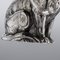 19th Century Victorian Solid Silver Cat & Dog, Salt & Pepper, London, 1876, Set of 2 10