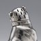 19th Century Victorian Solid Silver Cat & Dog, Salt & Pepper, London, 1876, Set of 2 15