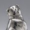 19th Century Victorian Solid Silver Cat & Dog, Salt & Pepper, London, 1876, Set of 2, Image 15