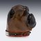 19th Century Victorian Lignum Vitae Bulldog Inkwell, 1860 3